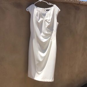 Saks Fifth Avenue elegant cream color dress.